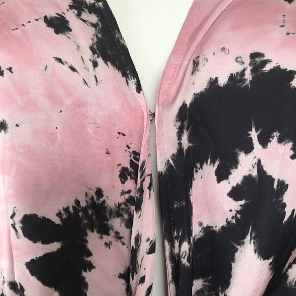 YFB Young Fabulous Broke jumpsuit pink/black tie dye Viscose/Rayon S - Picture 11 of 16